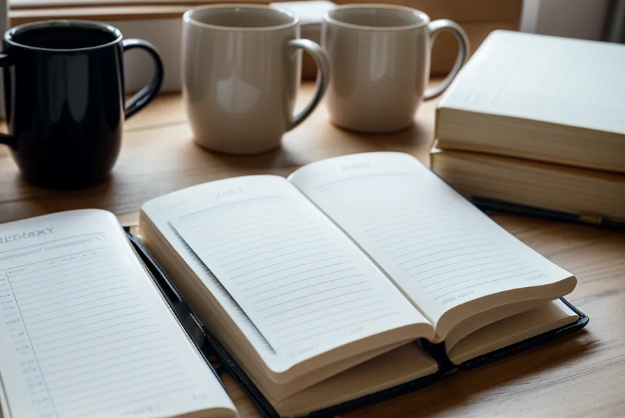 Nahaufnahme eines MPU-Workbooks mit handschriftlichen Notizen zum Thema Trennungsvermögen.