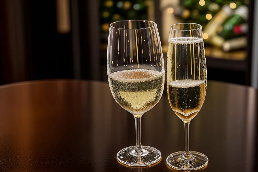 Ein unangetastetes Glas Sekt als Symbol für die Rückfallprävention.