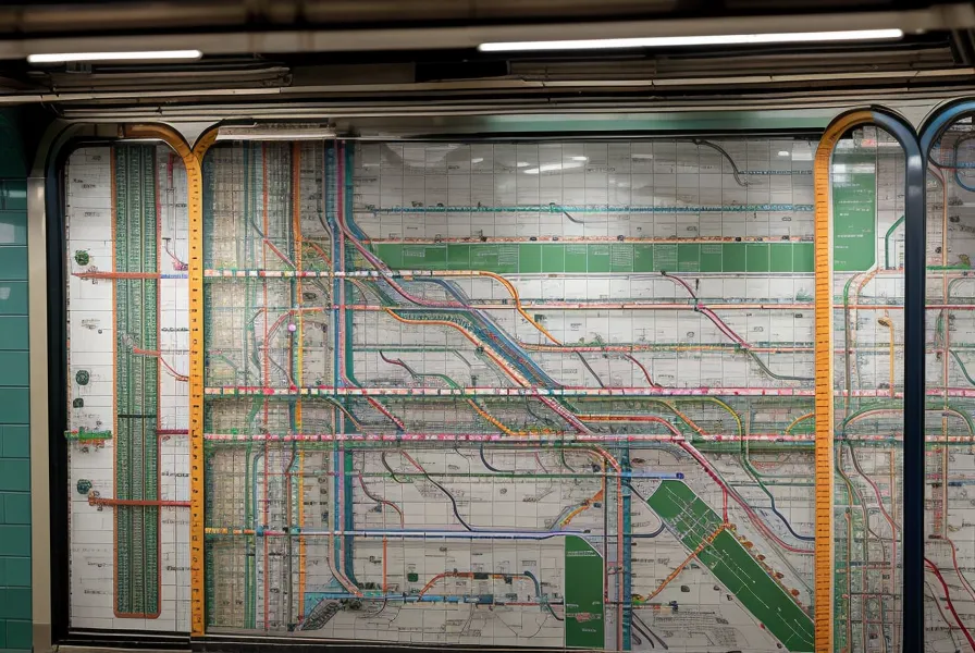 Ein verschwommener Blick auf den Fahrplan der U7 in München als Symbol für den Alltag ohne Führerschein.